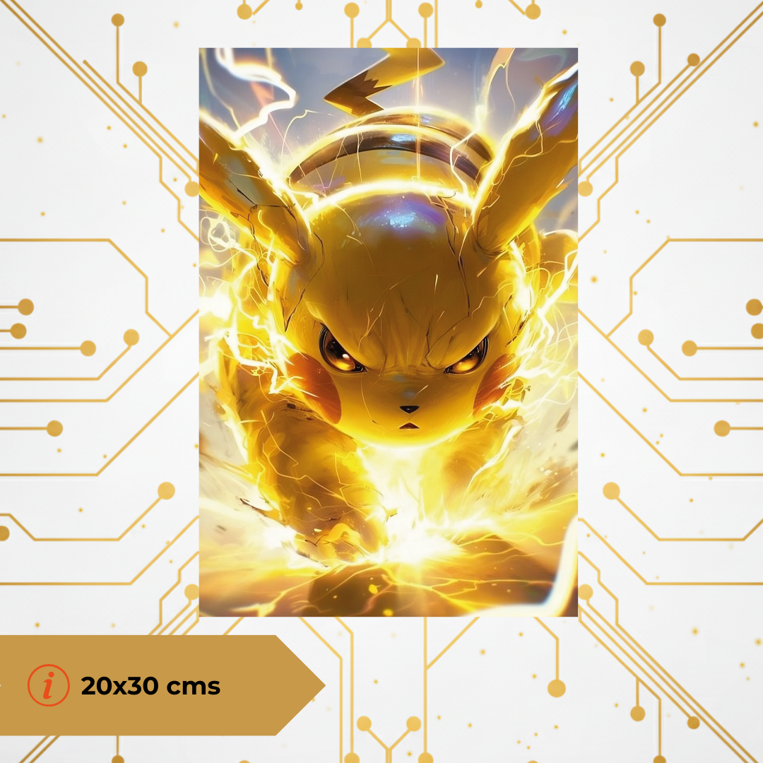 Cuadro Placa Pikachu