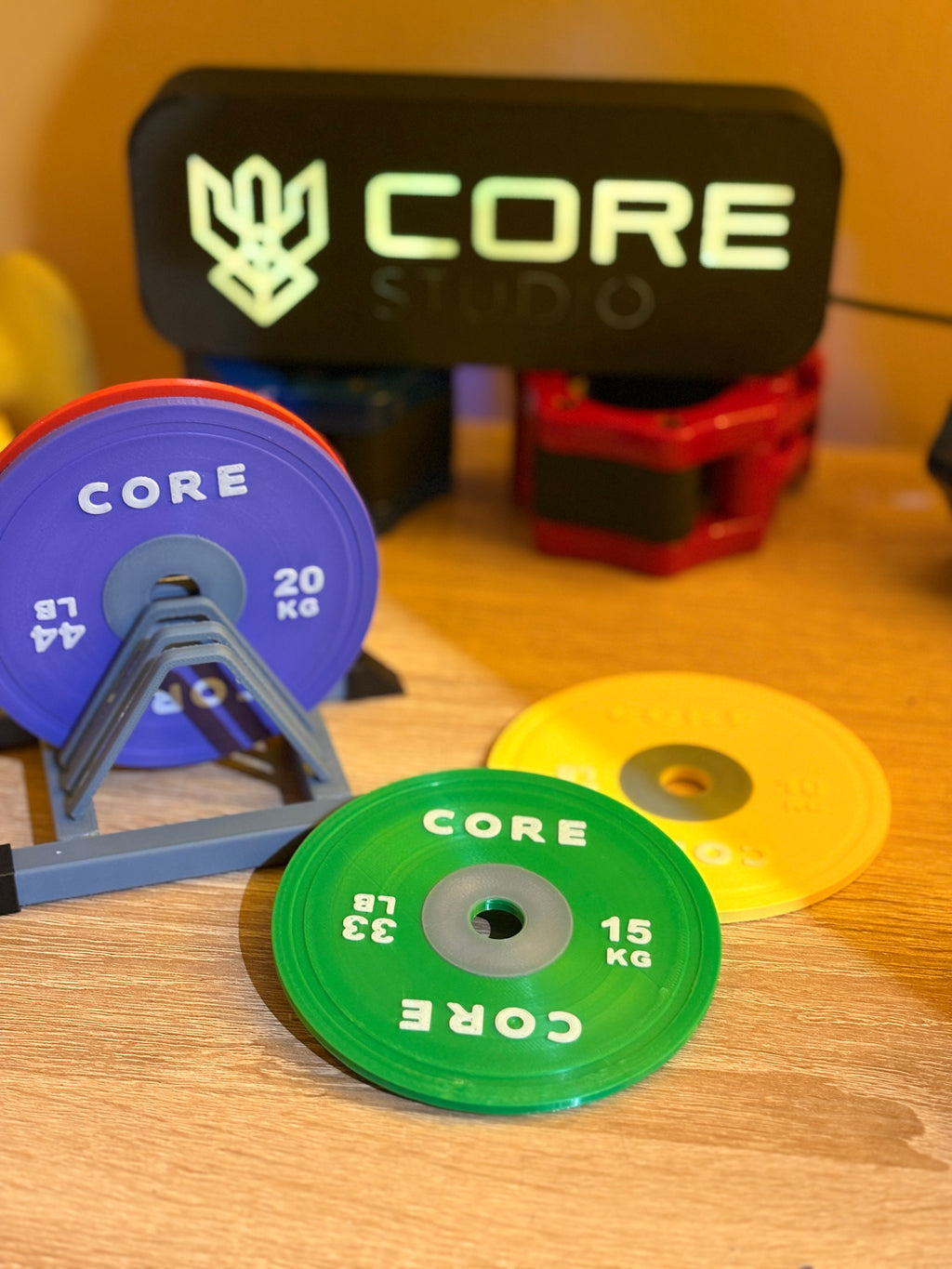 Set Posavaso Discos Gym