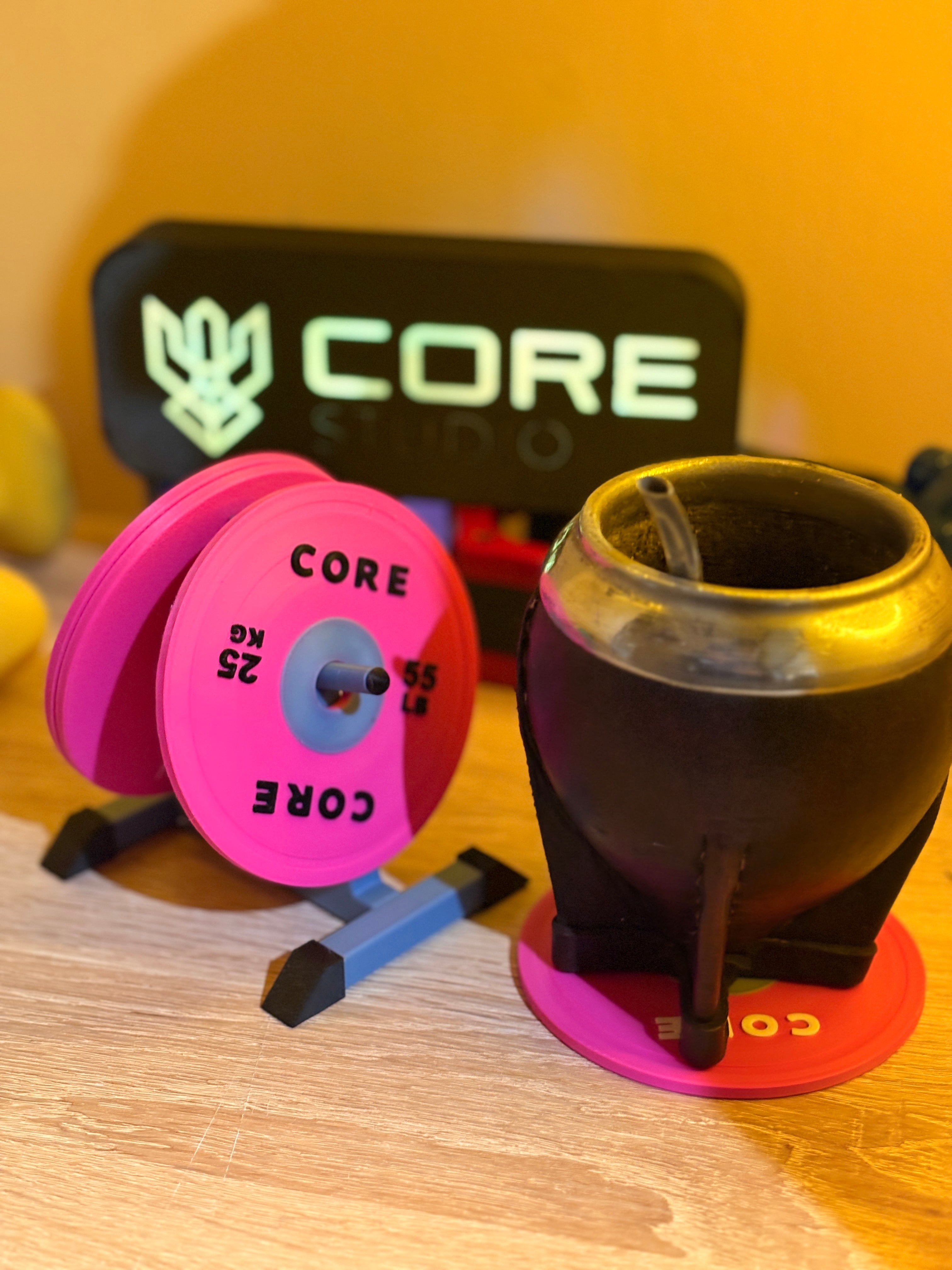 Set Posavaso Discos Gym