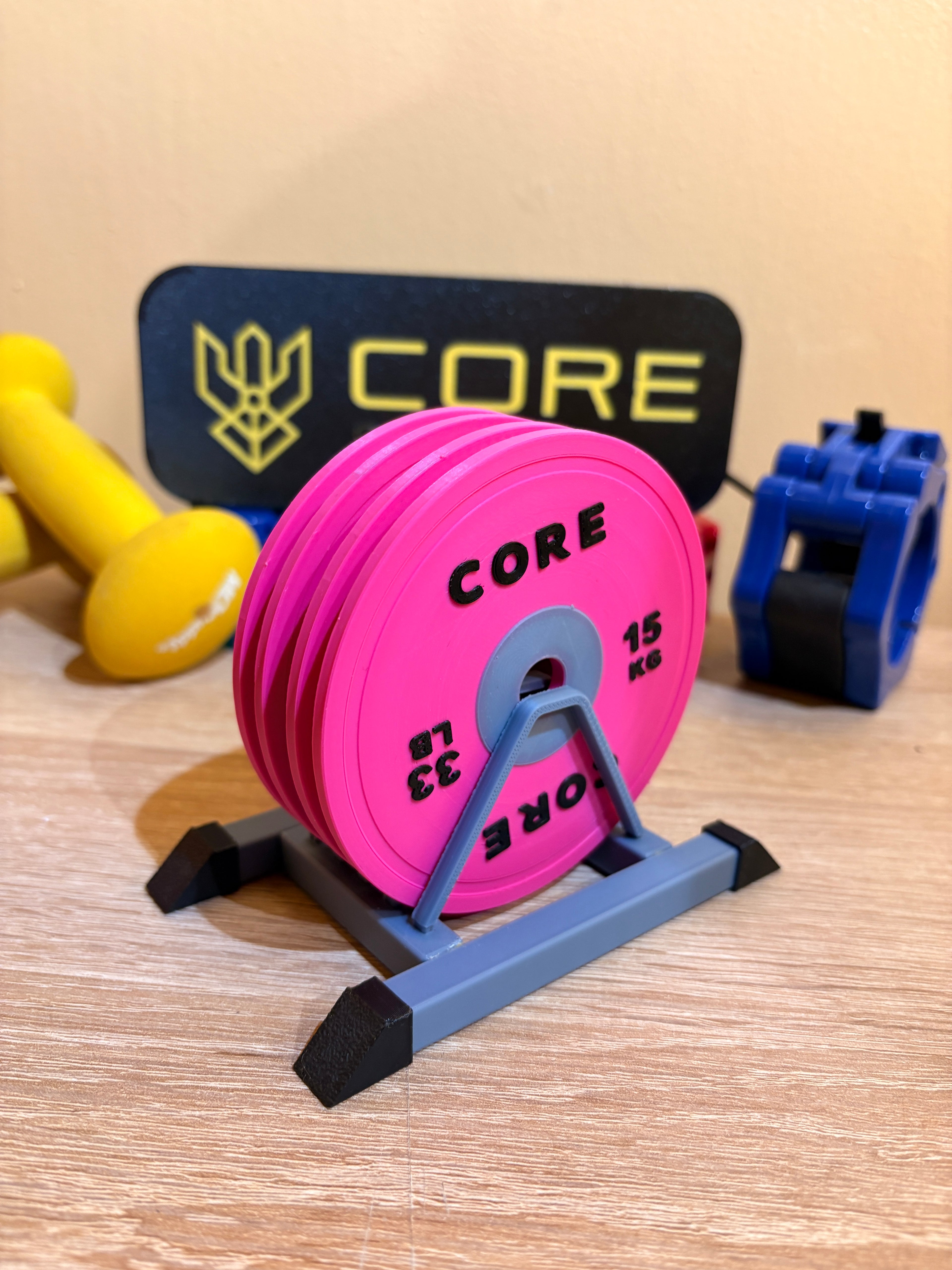 Set Posavaso Discos Gym